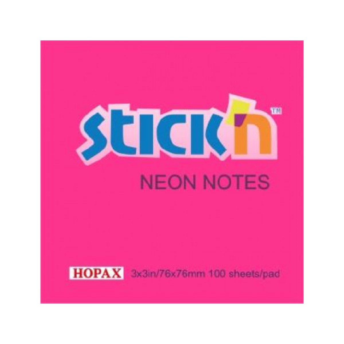 Stick N' Notes Neon 76 X 76Mm Magenta