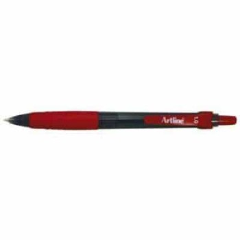 Retractable Artline Red Ball Pen