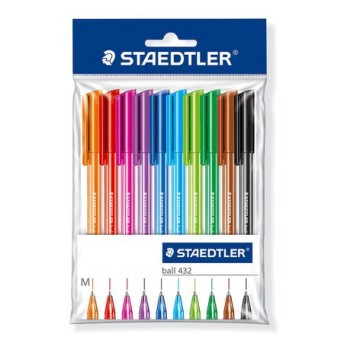 Staedtler Triangular Ball Pen - 10 Piece