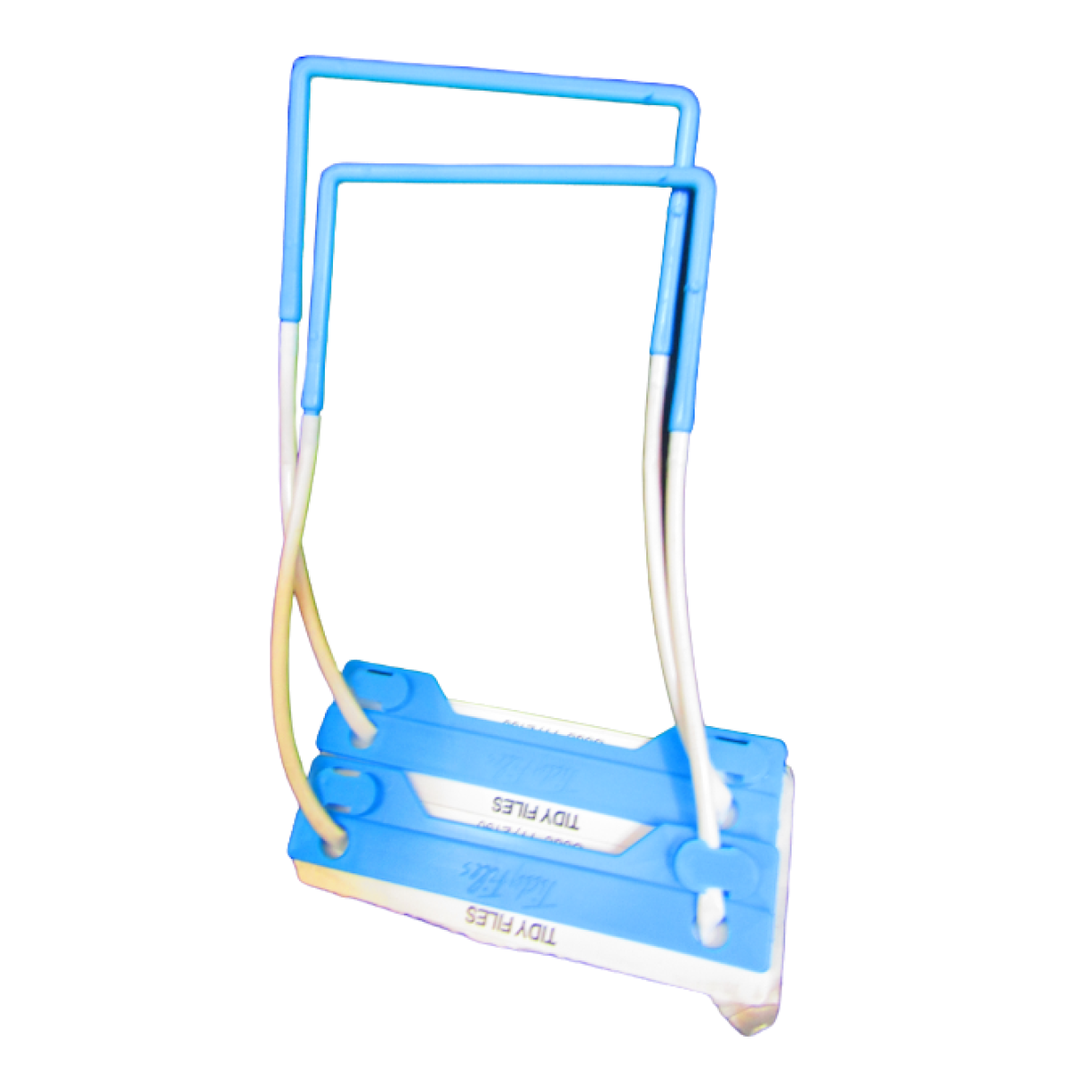 Tidy Files Clip Tri-Clip Blue/White
