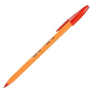 Bic Orange Fine Ballpoint Pen Red